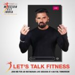 Suniel Shetty Instagram – LIVE tomorrow at 4 PM, to talk about fitness & ONLY fitness! Start noting your questions down! See you… @missionfitindiaofficial