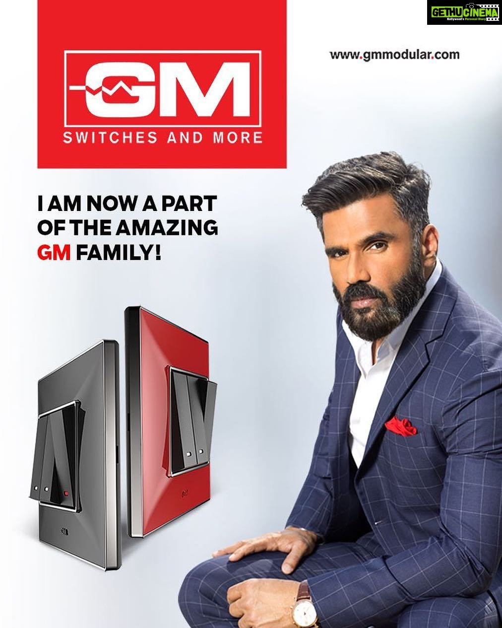Suniel Shetty Instagram - Not a brand ambassador. But a member of this lovely GM Family...They call me #GMAnna @gmmodular