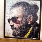 Suniel Shetty Instagram - I feel so grateful for fans like you, who always go an extra mile to make my day. Made out of Sixteen Thousand Thumbpins, this is pure genius at work. Thank you Nitin for this beautiful piece of art. Hats off to you 👏👏👏👏👏👏 Please support Nitin @timepass_kr and his art. #fanmoment #artistinthehouse #mosaicart