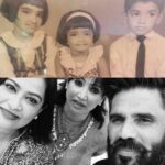 Suniel Shetty Instagram – Shareef then… bullies now… still the best sisters ever!!! #HappyRakshabandhan Sujju & Sumi @sumisp1