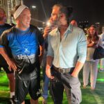 Suniel Shetty Instagram – The legend, the magician and his fan!!!❤️ gotta love sports . @ronaldinho @omegapro.official @officialdilawarsingh