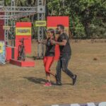 Suniel Shetty Instagram – Swati @womaniyaa & Me simply dancing our way through all the challenges at #IndiasAsliChampion @andtvofficial … No matter how tough the task… the smiles should never be overtaken 😊 #swasthbharat
