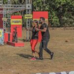 Suniel Shetty Instagram - Swati @womaniyaa & Me simply dancing our way through all the challenges at #IndiasAsliChampion @andtvofficial ... No matter how tough the task... the smiles should never be overtaken 😊 #swasthbharat