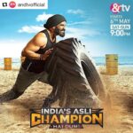 Suniel Shetty Instagram - #Repost @andtvofficial with @repostapp ・・・ Maathe par paseena aur dil mein junoon, yeh hi hai ek asli champion ki nishaani! Watch India’s Asli Champion… Hai Dum! Starts 6th May, Sat - Sun, 9 pm on &TV. #indiasaslichampion #swasthbharat