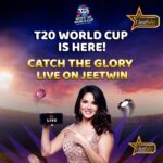 Sunny Leone Instagram – It’s time! 
The biggest event in the cricket world, T20 World Cup is here. Witness the not-to-be-missed games LIVE on @jeetwinofficial ✨ Predict the winners and be a
Champion! ��
Join now from the link in my story to Predict & Win! 

#SunnyLeone #T20 #WorldCup #JeetWin