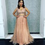 Sunny Leone Instagram - About my night and outfit! Outfit : @awignaofficial Jewellery : @justjeweleryindia Fashion Stylist: @hitendrakapopara Fashion Team: @tanyakalraaa @sarinabudathoki