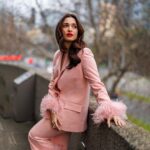 Tamannaah Instagram - Missing Melbourne b̷i̷g̷ pink time 💕 Outfit - @nadinemerabi Jewellery - @anaash.in Styled by - @stylebyami @mala_agnani @tanyamehta27 Hair and Makeup - @florianhurel Photographer - @bsuharso