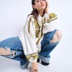 Tamannaah Instagram - 🤍🤍🤍 Outfit: @dhruvkapoor Jewellery: @shopanatina @lunayajewelry Styled by: @stylebyami assisted by @anoooooshka Hair and Makeup: @florianhurel assisted by @bhaktilakhani Photography: @shreyansdungarwal