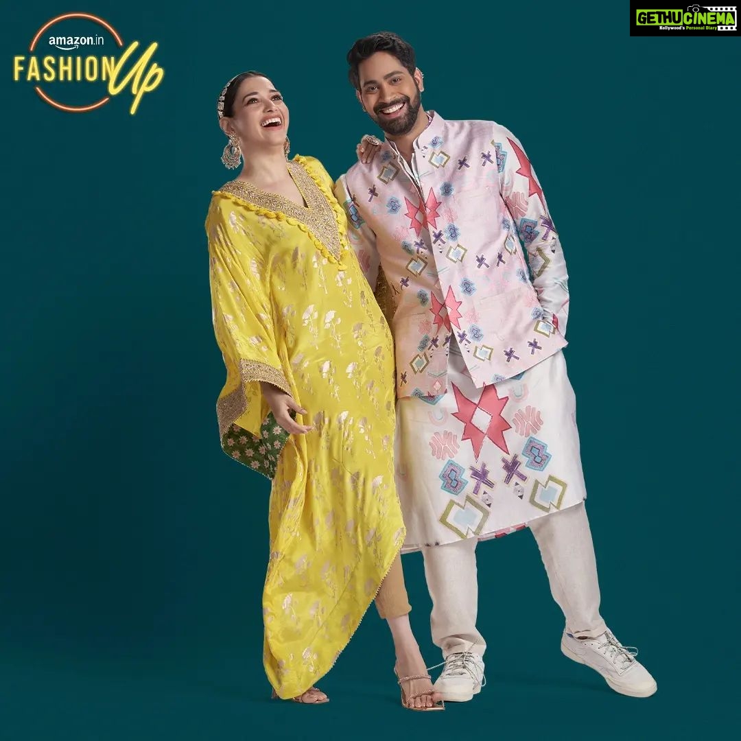 Tamannaah Instagram - That’s how I am stepping into the festive season - all vibrant and shimmery! @ankushbahuguna picked a gorgeous Diwali look for me on #AmazonFashionUpS2 and I can’t wait for the festivities to begin. It’s your turn now - begin your festive shopping on Amazon and fill your carts with such beautiful outfits. Stay #HarPalFashionable #AmazonFashionUp #AmazonFashionUpS2 #AmazonIndia #StyleGame #DressUp #AmazonFashion #AmazonBeauty #Fashion #Styling #GlamUp #FashionUpgrade #EthnicWear