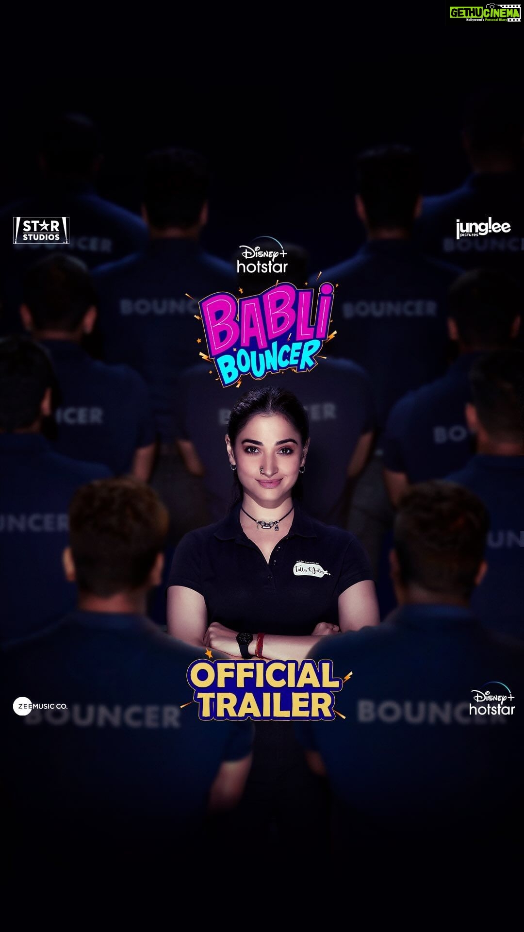 Tamannaah Instagram - Asola Fatehpur ki yeh chhori, is here to do some 'Bouncergiri'! Get ready to meet #BabliBouncer, trailer out now! 😎 #BabliBouncerOnHotstar streaming from Sept 23 in Hindi, Tamil and Telugu. @imbhandarkar @starstudios @JungleePictures