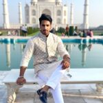 Thakur Anoop Singh Instagram - Good morning from Taj Mahal, Agra !! My sincere thanks to the tourism of UP @uptourism and @officialtajmahalindia authorities to personally make sure my visit was smooth and beautiful experience! #Thakuranoopsingh Hospitality partner :- @doubletreebyhiltonagra Styled by :- @krishi1606 Wearing : @mastersdesignerstudiosurat Event courtesy:- @spanrig @vinaypunamiyaofficial @_yashj25 @vasu_joshi23