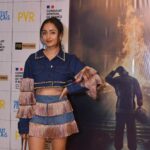 Tridha Choudhury Instagram – Dramatic outfit innit ??? 🧡

Wearing @mellowdrama_official 🧡

#moviescreening #notredame #notredameonfire #frenchfilm #frenchfashion