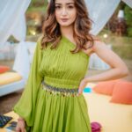 Tridha Choudhury Instagram - I’m a Green-ade 🍀 Wearing @stylejunkiie 🍀 #stylewithtridha #travelwithtridha #styleinfluencer #stylegram #styleguide #fashionstatement #fashionweek2022 W GOA