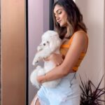 Tridha Choudhury Instagram - The most Beautiful form of Love 💜 #puppylove🐶 #puppiesofinsta #puppiesinstagram #londoncity #londonmoments #barked #barkedtongueout #puppyplay London, United Kingdom