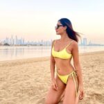 Tridha Choudhury Instagram – The Golden hour shot ⭐️

Wearing @goyaswimcompany ⭐️

#timeoutdubai #whatsondubai #dubaibeachclub #dubaibeach #beachwear #beachbum #beachdays #alexandermcqueen The Palm Jumeirah, Dubai, UAE