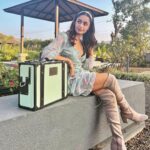 Tridha Choudhury Instagram – Eyes on the Prize 🧳

Travel trunk @nappadori 🧳

#travelwithme #travelcommunity #travelwithtridha #travelindia