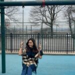Tridha Choudhury Instagram - Swinging in the Good old days ⭐️ #newyorkcity #newyork_ig #newyork_instagram #parksandrecreation #parksofnewyork #nyclife
