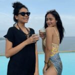 Tridha Choudhury Instagram - In Heat 💙 #goadiaries #goa #traveltherapy #travelwithtridha #sunnydays #poolday #poolready #poolparty