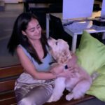 Tridha Choudhury Instagram - Pajama party with @zuzuboii 💙 @azaan_sait 💙 #pajamaparty #sleepover #sleepoverparties #dogsofinsta #dogstargram #dogsarefamily