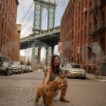 Tridha Choudhury Instagram – ‘The dog is a gentleman,
I hope to go to his heaven not man’s.’
-Mark Twain ♥️

Can I see some ♥️ for my Fluffy friend ? ♥️

Captured by @cocomxs ♥️

#brooklynbridge #brooklynstreets #newyork_instagram #springbreak2021 #dogsofinsta #dogsdaily #dogsworld #dogofinsta DUMBO, Brooklyn