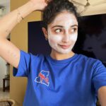 Tridha Choudhury Instagram - Sunday looking good 💙 #bleedblue #indiavspakistan #goindia #cricketfans #cricketfever #teamindia #skincareroutine #skincaresunday #sundayskincare #facemasktime #facemaskaddict