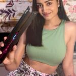 Tridha Choudhury Instagram - Straightening my Hair woes away with the Dyson corrale 💛… It has flexing plates that shape to gather my hair for an enhanced styling experience💛 @dyson_india 💛 #dyson #dysoncorrale #dysonhair #dysonindia #haircare #hairstyletutorial #hairinspiration #hairjourney