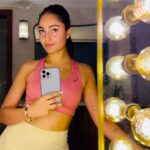 Tridha Choudhury Instagram - Fri-slay 🍿 #sweatit #ﬁtness #fitnessfriday #fitnesschallenge #frislay #slayallday #fitnesstraining #unfiltered #lovethyself