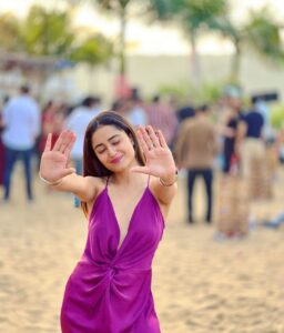 Tridha Choudhury Instagram - Happiness costs Nothing... 💜

#happynewyear #happy2021 #2021goals #2021 #january2021 #happymemories #goa2021 #goa #goadiaries