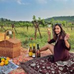 Tridha Choudhury Instagram – Found my ‘Source of Happiness’ 🍀
@sula_vineyards 

Don’t you want to Find yours ? 🍀

#vineyard #winelover #winetasting #picnic #winteriscoming #wintervibes #winteroutfit The Source at Sula