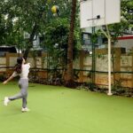 Tridha Choudhury Instagram - The First of July is a Good day !!! 🍀 Isn’t it ???🍀 Excuse my Baggypants🍀 P.S- The grass was wet... hence the ball wouldn’t dribble much 🍀 #basketballneverstops #lockdown2020 #basketballtime #fitnessmotivation #fitnesslifestyle #fitnesslover #gharbaithoindia #stayinghome