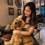 Tridha Choudhury Instagram - Friday night Shenanigans 🥂 #fridaymood #fridayfun #dogsofinstagram #dogstagram #shenanigans