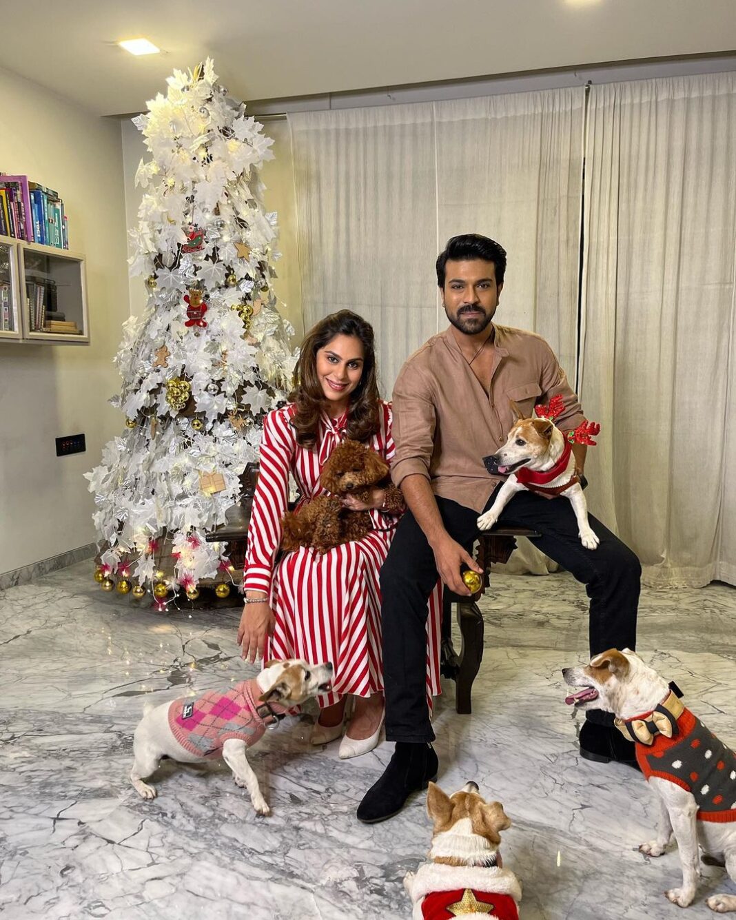 Upasana Kamineni Instagram - Merry Christmas everyone 🎄 Forever grateful for Sooooo much love ❤️ ❤️❤️❤️ Lots of love : @alwaysramcharan brat, Brittney, Natasha, Ben, rhyme.