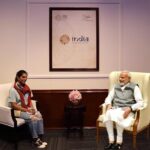 Upasana Kamineni Instagram - It was an absolute honour to meet @narendramodi ji at the India pavilion at the Dubai 2020 expo. (AUGMENTED REALITY) It was amazing to see innovation, preventive healthcare, women empowerment & preservation of culture to be the main focus Imagine getting a yoga session by the Prime Minister himself ! Unreal what technology, innovation, well-being & the power of possibility can do to the human race. Did u know that Chandrayaan spearheaded by India, was the first to find water molecules on the South Pole of the moon. More such facts at the expo. Pls pls pls take ur kids. Don’t miss this opportunity. Mask up, sanitise regularly & maintain social distancing - u should be protected . #IndiaAtDubaiExpo #IndiaPavilion @indiaatexpo2020 @expo2020dubai Btw the photograph is augmented reality!