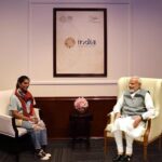 Upasana Kamineni Instagram – It was an absolute honour to meet @narendramodi ji at the India pavilion at the Dubai 2020 expo. 
(AUGMENTED REALITY)
It was amazing to see innovation, preventive healthcare, women empowerment & preservation of culture to be the main focus 

Imagine getting a yoga session by the Prime Minister himself ! Unreal what technology, innovation, well-being & the power of possibility can do to the human race. 

Did u know that Chandrayaan spearheaded by India, was the first to find water molecules on the South Pole of the moon. 

More such facts at the expo. Pls pls pls take ur kids. Don’t miss this opportunity. 
Mask up, sanitise regularly & maintain social distancing – u should be protected . 

#IndiaAtDubaiExpo
#IndiaPavilion
 @indiaatexpo2020 
@expo2020dubai

Btw the photograph is augmented reality!