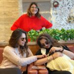 Upasana Kamineni Instagram - Izzu with mummy & masi ! Airport diaries ✈️ ❤️❤️❤️❤️❤️❤️ @mirzasaniar @anammirzaaa Pic credits @digitaldiarybyzoya