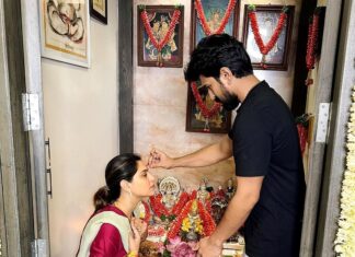 Upasana Kamineni Instagram - Quarantine Puja 🙏 Happy Janmashtami & Vara Lakshmi Vratham ❤️🪷