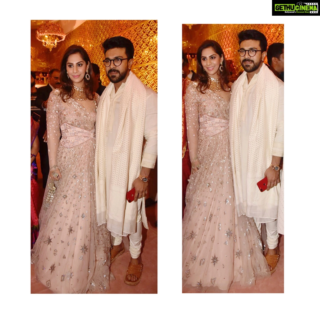 Upasana Kamineni Instagram - Iām being honest - I did feel like a diva in this outfit š. One cos Mr C was beside me & two cos this @taruntahiliani outfit was sooo beautiful , light , voluminous & dramatic ! ā¤ļøšš¤©- @meherakolahofficial ur make up was fab. @taruntahiliani #ramcharan clothes were amazing - understated & traditional. #upasana #bababarbie