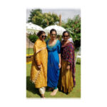 Upasana Kamineni Instagram - When the Nalugu turns into a holi party! Sisters getting @anindith ready for his big day. Bright blue @taruntahiliani - was picture perfect ! @sangita.reddy looks so sweet with her traditional nose ring ❤️ - the thodi penli kodukus r adorable 😘. #bababarbie #upasana @anushpala @sindoori_reddy @sangita.reddy