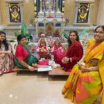 Upasana Kamineni Instagram - Four Generations performing Varalakshmi Vratham together ❤️ Blessed 🙏 @konidalasurekha @nivrithi_k nainaamma 🤗