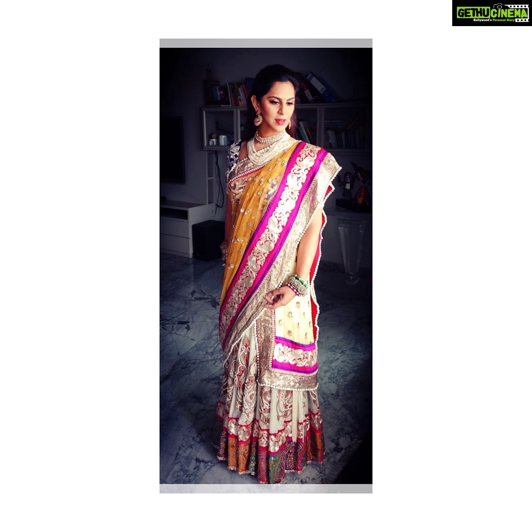 Upasana Kamineni Instagram - Amazing memories in this outfit π For all those who remember - I wore this @anamikakhanna.in outfit 6 years ago, for my mehendi in Domakonda. I have absolutely no problem repeating my clothes! just changing the accessories & drape - changes the look completely. I totally believe in pulling out old clothes are re styling them. #ramcharan @shobanakamineni #upasana #reddytopati