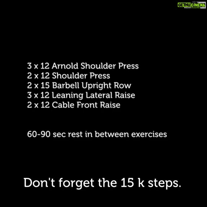 Upasana Kamineni Instagram - Day 28 of my 30 Day transformation #TransformUrself #2moredays 😁stronger tighter leaner ! Working the shoulders today @apollolife1 @team.rowan #upasana #apollo Exercise-Reps Arnold shoulder press- 12x3 Shoulder press-12x2 Barbell upright row-15x2 Leaning lateral raise-12x3 Cable front raise-12x2 60-90 seconds rest between exercises. URLife