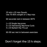 Upasana Kamineni Instagram - Day 26 of my 30 Day transformation #TransformUrself. focus today was legs and glutes @apollolife1 @team.rowan #upasana #apollolife Exercise- Reps Squats -10 x 10 reps (use 75-85% weight of 1 Rep max) 60 seconds rest in between sets Single Leg press-15 x 1 Hamstring curls-15 x 3 Barbell hip thrusts-15 x 3