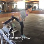 Upasana Kamineni Instagram - Day 16 of my 30 day transformation #TransformUrself In this fat burner circuit, remember to move slowly through the reps no rest in between. @apollolife1 @team.rowan #upasana #apollo Exercise-Reps DB Push-press-15 DB Shoulder Lateral Raise-15 Back Extentions-15 DB Chest Press with Twist-15 DB Hamstring Row-15 DB Triceps Overhead Extension-15 DB Hammer Curls-15 Plate Oblique Rotations-20 Sprint-60 Seconds 4 rounds per circuit, 45 seconds rest after each circuit. URLife