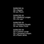 Upasana Kamineni Instagram - Day 2 of my 30 Day transformation #TransformUrself lower body focus! take care of ur knees, they hv to last u several years. If u hv an injury or pain let our specialised sports physio team @apollolife1 help u with queries . It's always better to work out on soft surfaces ( personally hate the treadmill ) @team.rowan #apollolife #upasana Did this whole thin 3 times #transformationtuesday Exercise – Reps Squats – 30 Plank – 30 seconds Stepping Lunges – 30 Sit Ups – 30 Squat Jumps – 15 Static Hold – 30 seconds Lateral lunge – 20 15 Seconds rest Jumping Lunges – 20 15 Seconds Rest Plank Jacks – 20 URLife