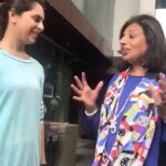 Upasana Kamineni Instagram - Thank u kiran aunty for ur warm inspiring words. Will def follow ur tips. Thank you for visiting the garden cafe @apollolife1 & believing in #transformUrself for complete wellbeing. #kiranmazumdarshaw @apollolife1 URLife