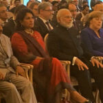 Upasana Kamineni Instagram – Mom @shobanakamineni , PRIME MINISTER MODI @narendramodi & ANGELA MERKEL @bundeskanzlerin in #berlin creating history. 👍🏻🙏🏼👌🏻 Berlin, Germany