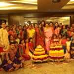 Upasana Kamineni Instagram - #Bathukamma with my family. Every year our family looks forward to the Bathukamma festival for all the colours joy and festivities. the lovely young girls from the orphanage "Balika Nilayam" run by our grand mother, helped us make our Bathukammas. Occasions like these help create lifelong memories for us as well as these young girls . I have grown up with these girls and love seeing the joy and happiness on their faces. Bathukamma is a floral festival celebrated by the women of Telangana. It is celebrated for nine days during Durga Navratri. It is the festival for feminine felicitation. Was a really fab time. Thanks Karishma @karishjain for everything. 😘