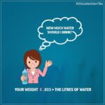Upasana Kamineni Instagram - Too much or too less of water intake is harmful for us. So how much should we consume? Ideally it is your weight X .033 = the litres of water. For example 60kgs * .033 = 1.98 litres of water a day. Let's stay hydrated and take care of ourselves! @jiyo4life @apollolifestudio