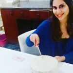 Upasana Kamineni Instagram – My first shot at baking a #glutenfree cake. Not so bad at all! It’s b day week – Kanika, my Amama, Mamaya & dad. This is what I can eat 😅. No wheat/gluten for me!