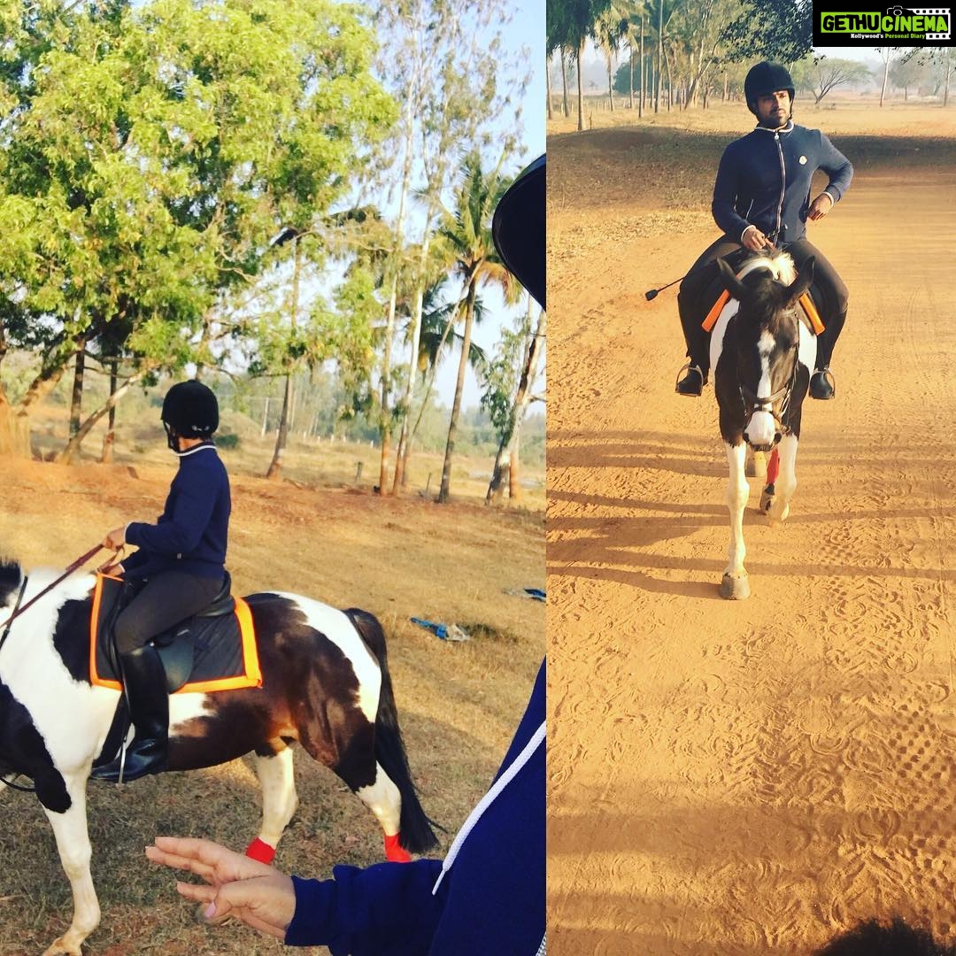 Upasana Kamineni Instagram - Early morning #horse ride. Joining charan's #workout regime over the weekend. Already exhausted! Bangalore, India